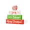 Glitzhome® 9.5" Christmas Wooden Block Word Sign